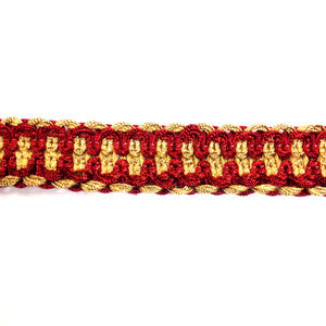Countryside Traditional Gimp Col. Crimson by Europatex Fabric