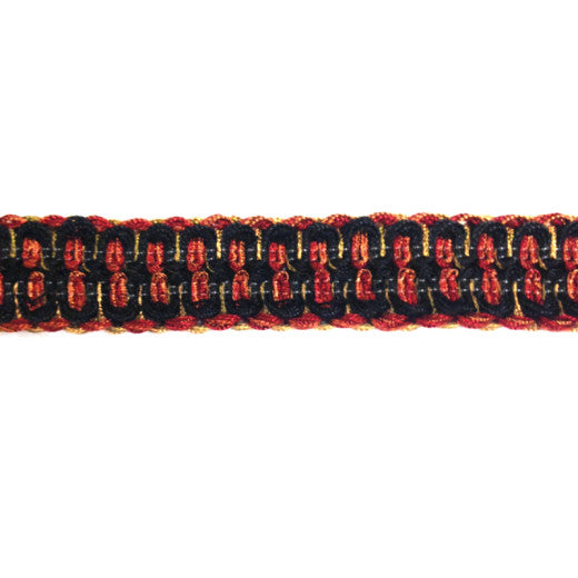 Countryside Traditional Gimp Col. Ebony by Europatex Fabric Countryside 50% Polyester / 50% Rayon China See Sample Horizontal: N/A and Vertical: N/A 1.00 inches  - Fabric Carolina -