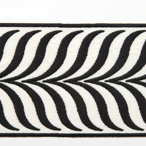 Crest Black by Europatex Fabric