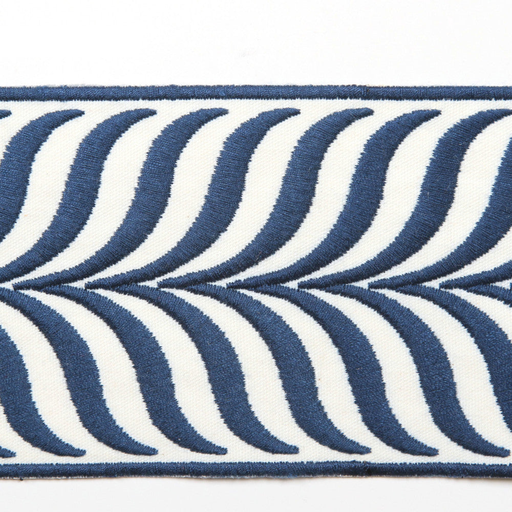 Crest Indigo by Europatex Fabric Crest & Dimensions 100% Polyester 3.43 inches - Fabric Carolina -