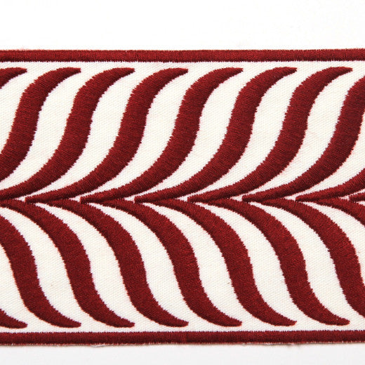 Crest - Rouge by Europatex Fabric Crest  China See Sample Horizontal: N/A and Vertical: N/A 3.43 inches  - Fabric Carolina -