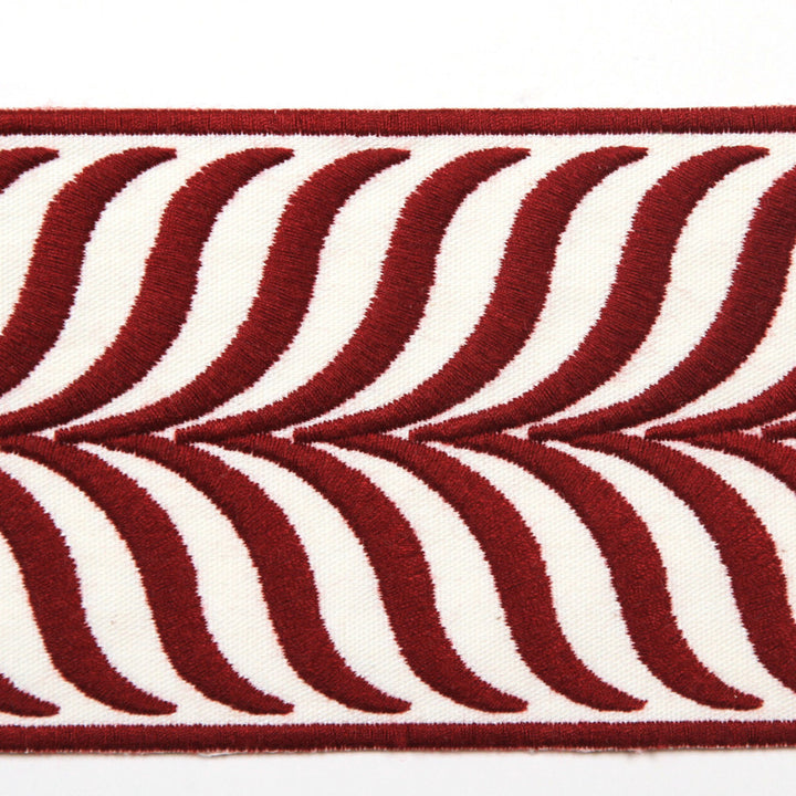 Crest Rouge by Europatex Fabric Crest & Dimensions 100% Polyester 3.43 inches - Fabric Carolina -