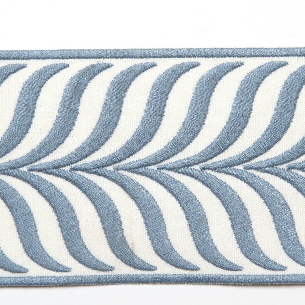 Crest Sky by Europatex Fabric Crest & Dimensions 100% Polyester 3.43 inches - Fabric Carolina -