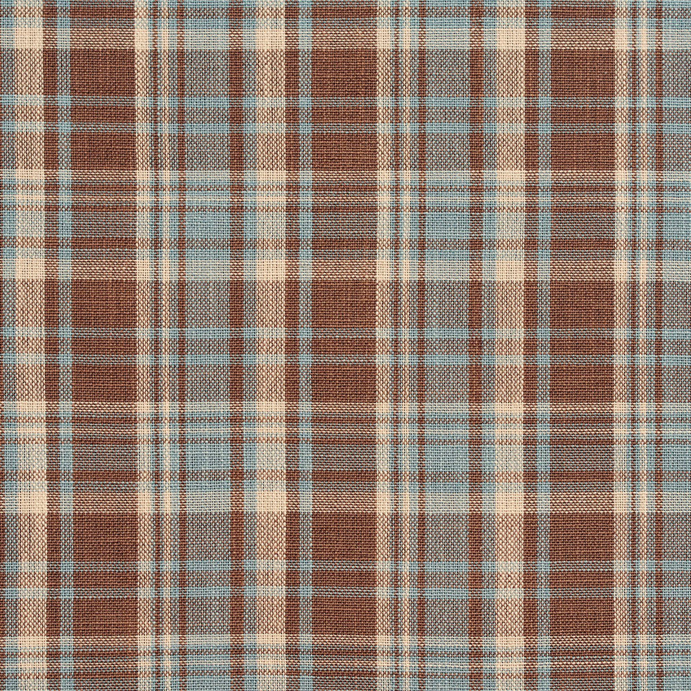 D104 Cornflower Plaid by Charlotte Fabric Clubhouse Collection 100% Woven Polyester Asia Exceeds 120,000 Wyzenbeek Rubs (Heavy Duty) Horizontal: 3.25" x Vertical: 3.5" 54 Inches - Fabric Carolina -