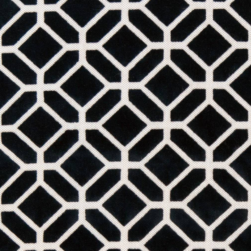 D1064 Onyx Geometric by Charlotte Fabric Microfibers III 74% Cotton, 13% Nylon, 8% Acrylic, 5% Polyurethane Turkey Exceeds 80,000 Wyzenbeek Rubs (Heavy Duty) Horizontal 3.5" x Vertical 3.5" 54 Inches - Fabric Carolina -