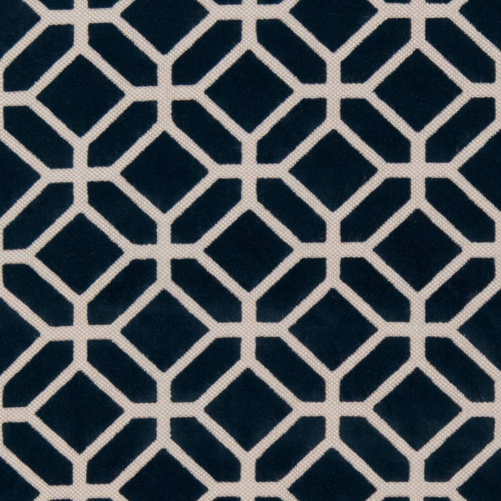 D1065 Navy Geometric by Charlotte Fabric Microfibers III 74% Cotton, 13% Nylon, 8% Acrylic, 5% Polyurethane Turkey Exceeds 80,000 Wyzenbeek Rubs (Heavy Duty) </p><p>Repeat: Horizontal: 3.5" x Vertical: 3.5" 54 Inches - Fabric Carolina -