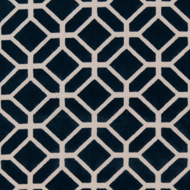 D1065 Navy Geometric by Charlotte Fabric Microfibers III 74% Cotton, 13% Nylon, 8% Acrylic, 5% Polyurethane Turkey Exceeds 80,000 Wyzenbeek Rubs (Heavy Duty) </p><p>Repeat: Horizontal: 3.5" x Vertical: 3.5" 54 Inches - Fabric Carolina -