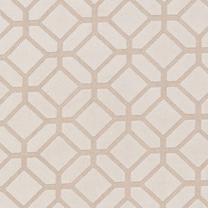 D1066 Ivory Geometric by Charlotte Fabric