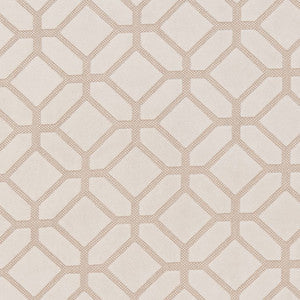 D1066 Ivory Geometric by Charlotte Fabric