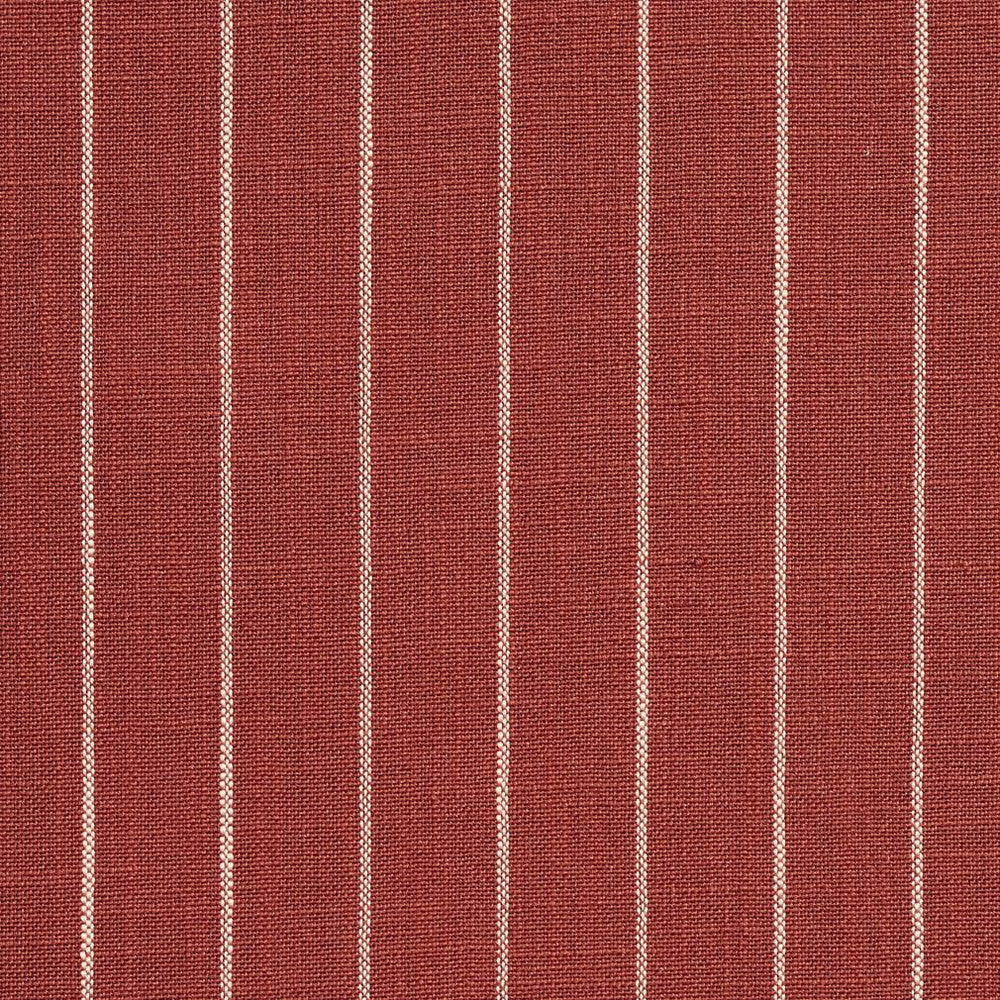 D108 Brick Pinstripe by Charlotte Fabric Clubhouse Collection 100% Woven Polyester Asia Exceeds 120,000 Wyzenbeek Rubs (Heavy Duty) Horizontal: 1" 54 Inches - Fabric Carolina -