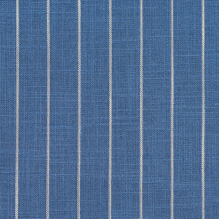 D109 Wedgewood Pinstripe by Charlotte Designer Fabric Clubhouse Collection 100% Woven Polyester Asia Exceeds 120,000 Wyzenbeek Rubs (Heavy Duty) Horizontal: 1" 54 Inches - Swanky Fabrics -