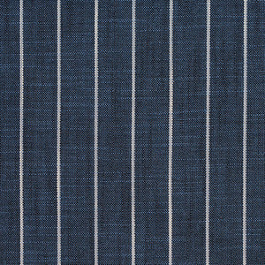 D113 Indigo Pinstripe by Charlotte Fabric