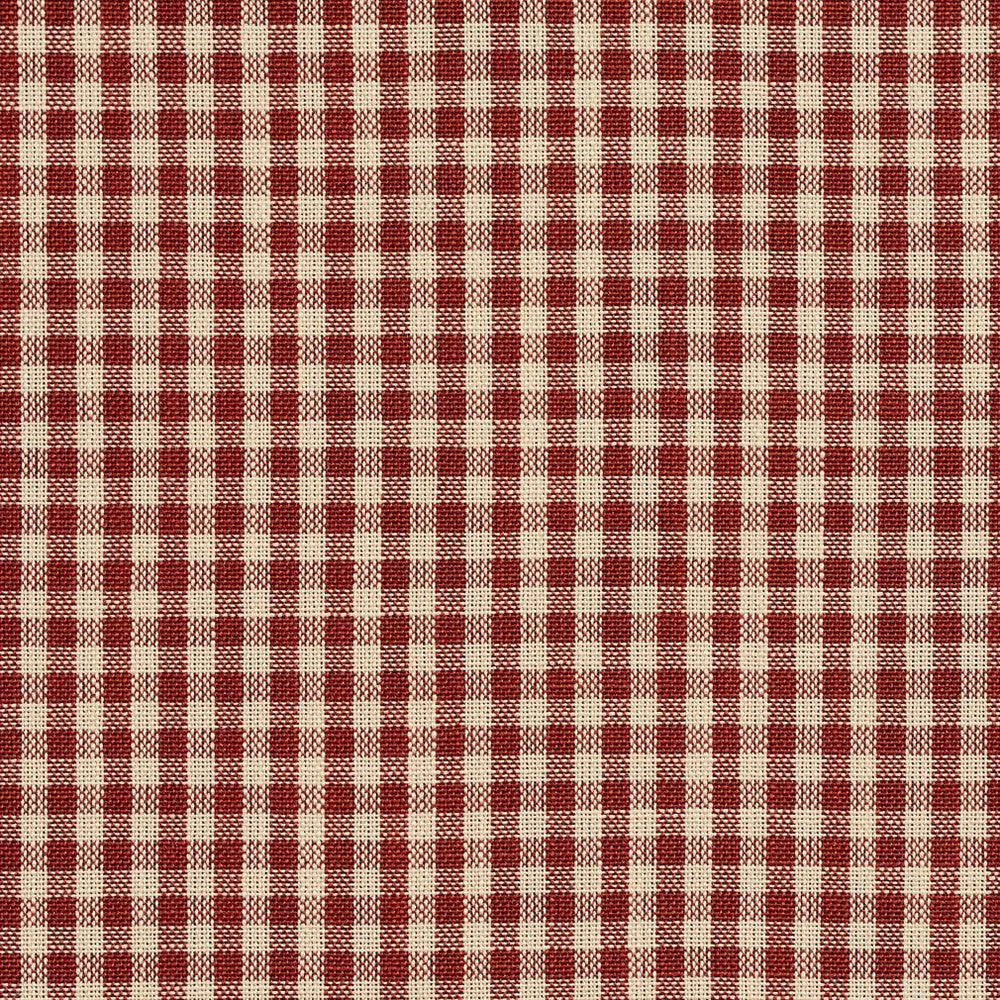 D115 Brick Gingham by Charlotte Fabric Clubhouse Collection 100% Woven Polyester Asia Exceeds 120,000 Wyzenbeek Rubs (Heavy Duty) Horizontal: .5" x Vertical: .5" 54 Inches - Fabric Carolina -