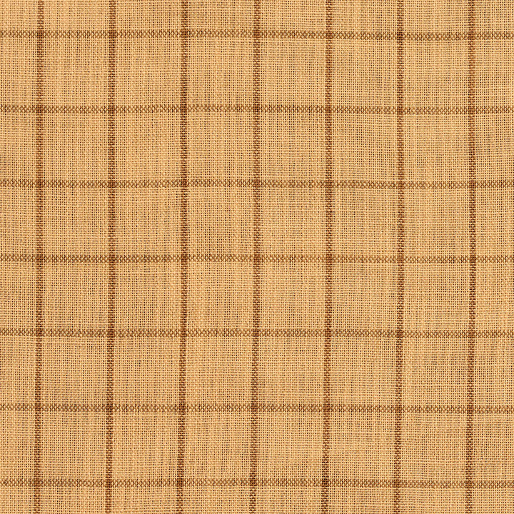 D121 Wheat Checkerboard by Charlotte Designer Fabric Clubhouse Collection 100% Woven Polyester Asia Exceeds 120,000 Wyzenbeek Rubs (Heavy Duty) Horizontal: 1" x Vertical: 1" 54 Inches - Swanky Fabrics -