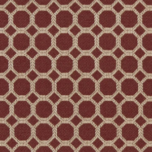 D1226 Burgundy Honeycomb by Charlotte Fabric