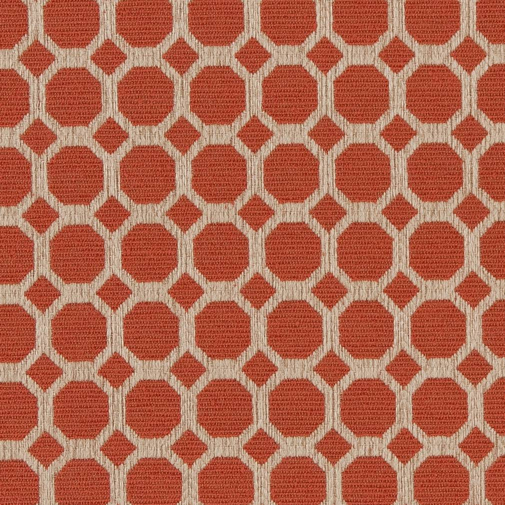 D1231 Spice Honeycomb by Charlotte Designer Fabric Mid Century Textures 100% Woven Polyester China Exceeds 100,000 Wyzenbeek Rubs (Heavy Duty) Horizontal 1.75" x Vertical 1.75" 54 Inches - Swanky Fabrics -