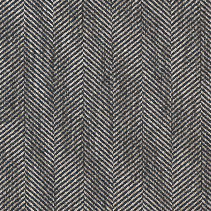 D1237 Indigo Chevron by Charlotte Fabric Mid Century Textures 100% Woven Polyester China Exceeds 100,000 Wyzenbeek Rubs (Heavy Duty) Horizontal 2.75" 54 Inches - Fabric Carolina -