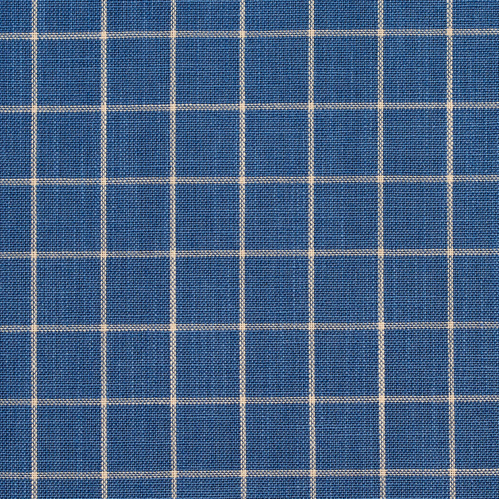D123 Wedgewood Checkerboard by Charlotte Designer Fabric Clubhouse Collection 100% Woven Polyester Asia Exceeds 120,000 Wyzenbeek Rubs (Heavy Duty) Horizontal: 1" x Vertical: 1" 54 Inches - Swanky Fabrics -