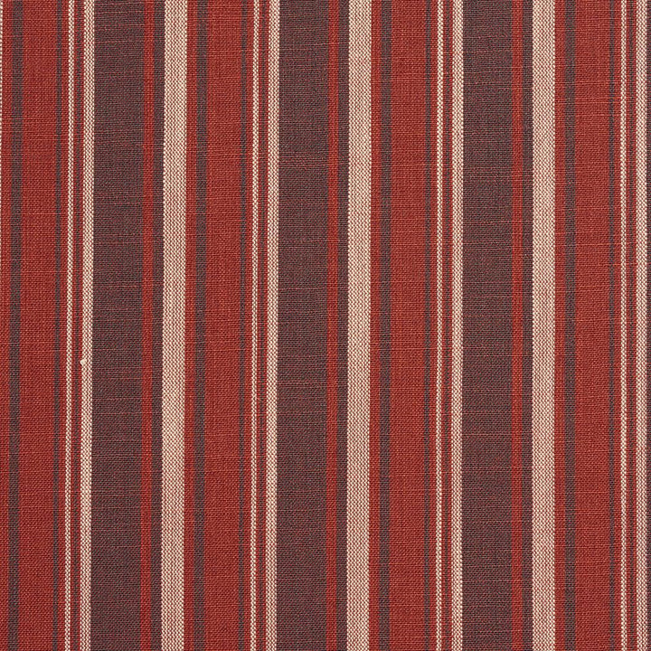 D129 Brick Stripe by Charlotte Fabric Clubhouse Collection 100% Woven Polyester Asia Exceeds 120,000 Wyzenbeek Rubs (Heavy Duty) Horizontal: 3.75" 54 Inches - Fabric Carolina -