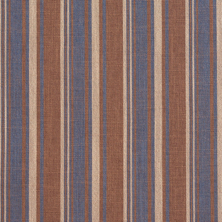 D130 Wedgewood Stripe by Charlotte Designer Fabric Clubhouse Collection 100% Woven Polyester Asia Exceeds 120,000 Wyzenbeek Rubs (Heavy Duty) Horizontal: 3.75" 54 Inches - Swanky Fabrics -