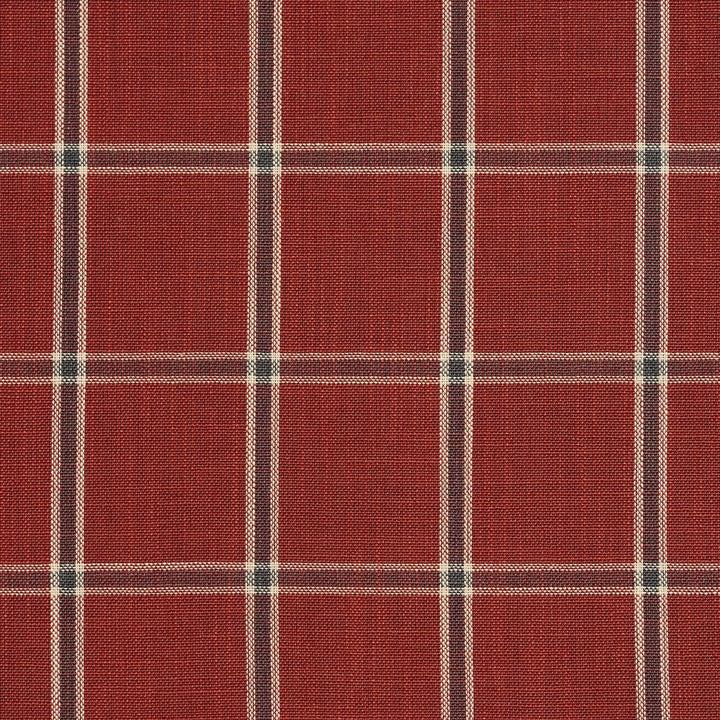 D136 Brick Windowpane by Charlotte Fabric Clubhouse Collection 100% Woven Polyester Asia Exceeds 120,000 Wyzenbeek Rubs (Heavy Duty) Horizontal: 2.75" x Vertical: 2.75" 54 Inches - Fabric Carolina -