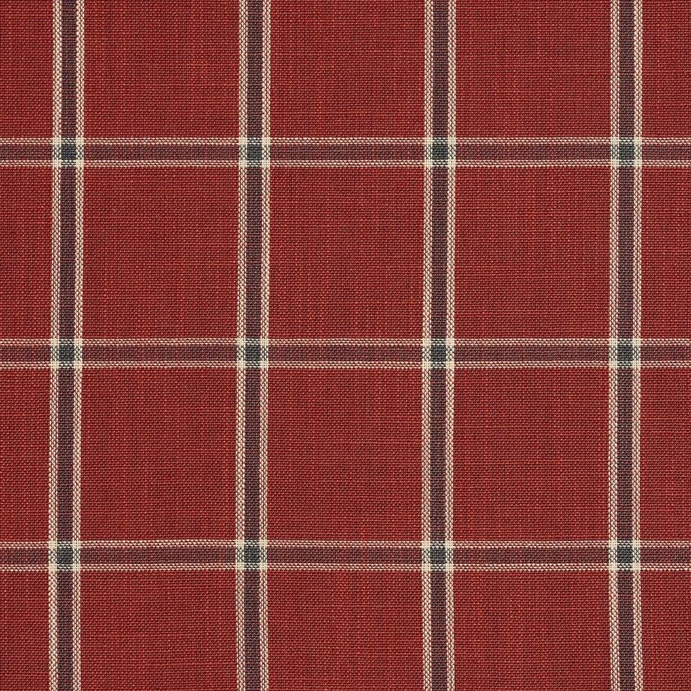 D136 Brick Windowpane by Charlotte Fabric Clubhouse Collection 100% Woven Polyester Asia Exceeds 120,000 Wyzenbeek Rubs (Heavy Duty) Horizontal: 2.75" x Vertical: 2.75" 54 Inches - Fabric Carolina -