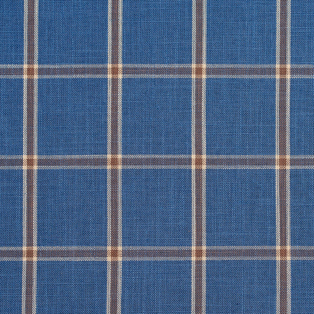 D137 Wedgewood Windowpane by Charlotte Fabric Clubhouse Collection 100% Woven Polyester Asia Exceeds 120,000 Wyzenbeek Rubs (Heavy Duty) Horizontal: 2.75" x Vertical: 2.75" 54 Inches - Fabric Carolina -