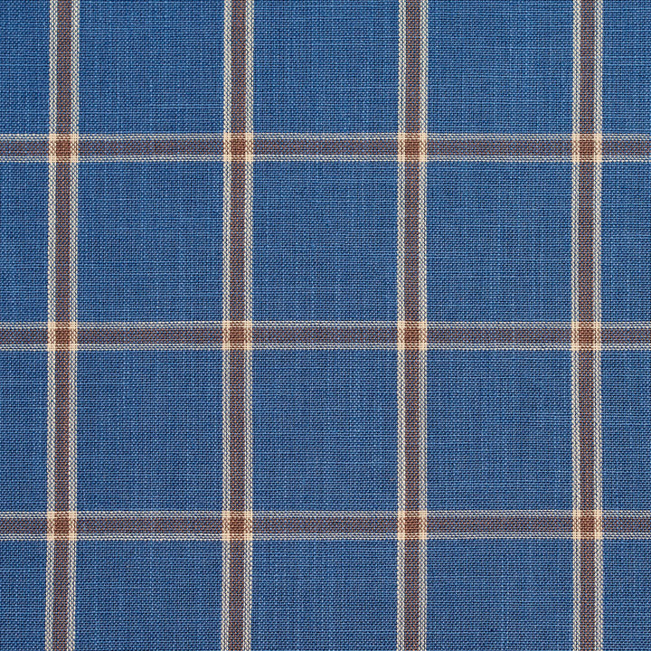 D137 Wedgewood Windowpane by Charlotte Fabric Clubhouse Collection 100% Woven Polyester Asia Exceeds 120,000 Wyzenbeek Rubs (Heavy Duty) Horizontal: 2.75" x Vertical: 2.75" 54 Inches - Fabric Carolina -