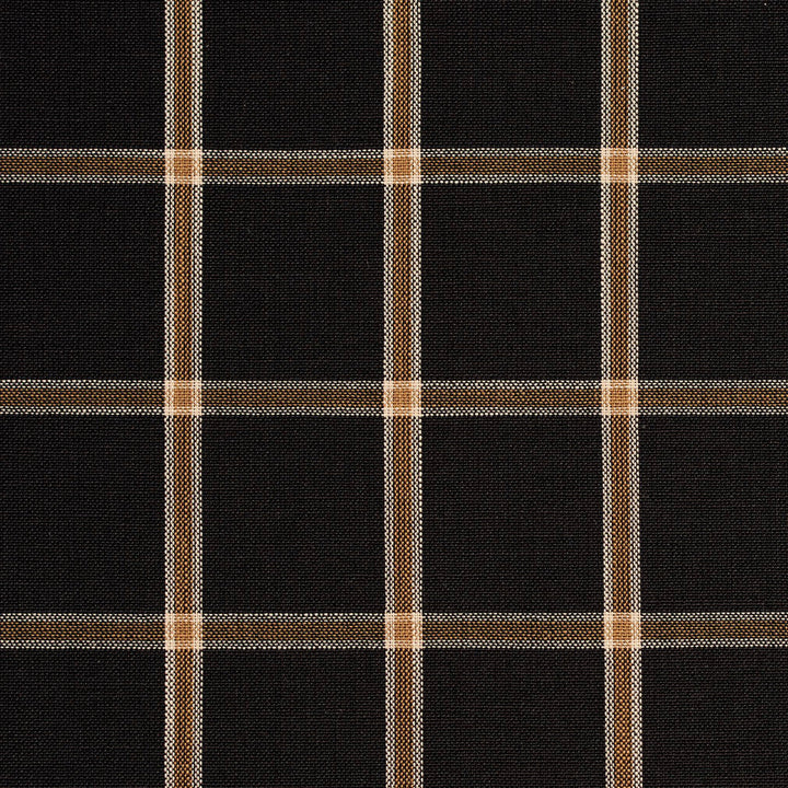 D138 Onyx Windowpane by Charlotte Designer Fabric Clubhouse Collection 100% Woven Polyester Asia Exceeds 120,000 Wyzenbeek Rubs (Heavy Duty) Horizontal: 2.75" x Vertical: 2.75" 54 Inches - Swanky Fabrics -