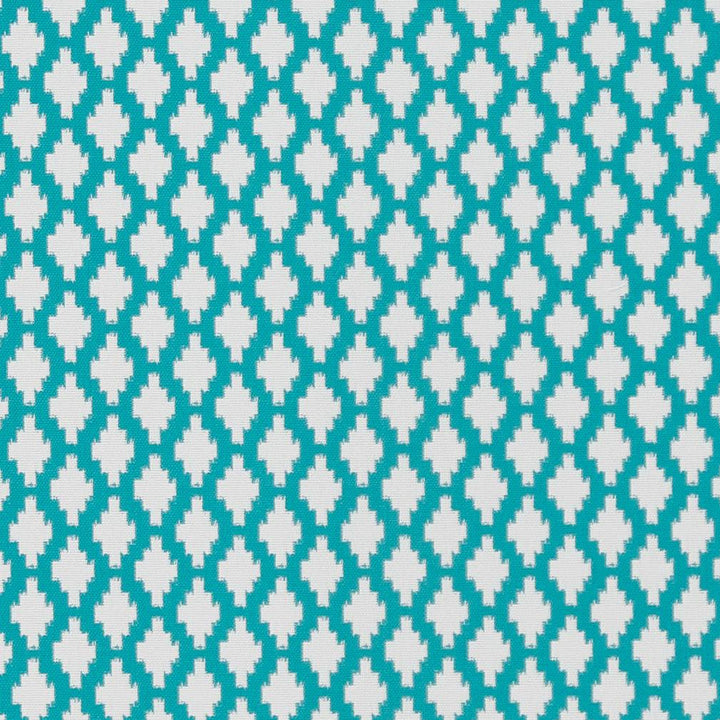 D1426 Aqua Inca by Charlotte Designer Fabric Vibrant Wovens 100% Polypropylene Europe Exceeds 100,000 Wyzenbeek Rubs (Heavy Duty) </p><p>Repeat: Horizontal: 1.25" x Vertical: 1.25" 54 Inches - Swanky Fabrics -