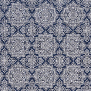 D1433 Indigo Mandala by Charlotte Fabric