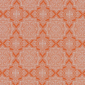 D1435 Tangerine Mandala by Charlotte Fabric