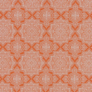 D1435 Tangerine Mandala by Charlotte Fabric