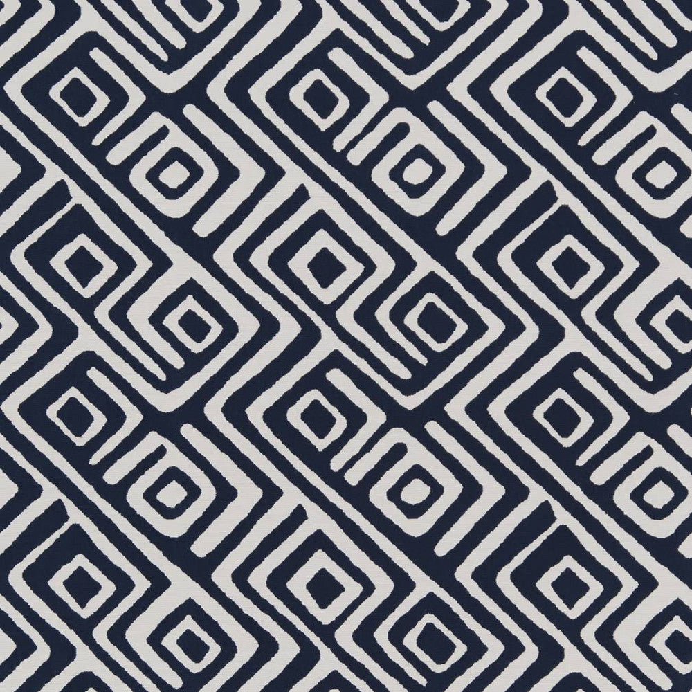 D1442 Nautical Labyrinth by Charlotte Designer Fabric Vibrant Wovens 100% Woven Polypropylene Europe Exceeds 100,000 Wyzenbeek Rubs (Heavy Duty) Horizontal 14" x Vertical 9.5" 54 Inches - Swanky Fabrics -