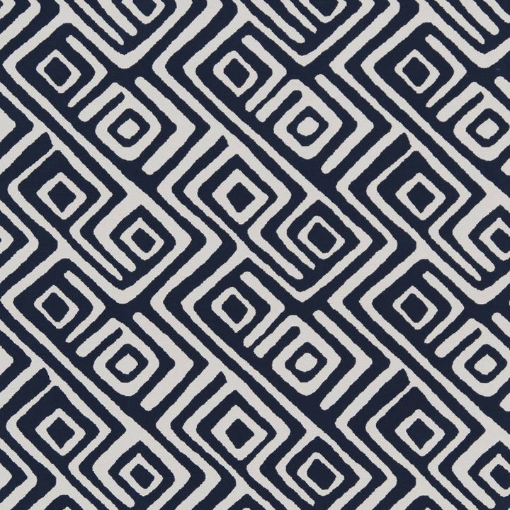 D1442 Nautical Labyrinth by Charlotte Designer Fabric Vibrant Wovens 100% Woven Polypropylene Europe Exceeds 100,000 Wyzenbeek Rubs (Heavy Duty) Horizontal 14" x Vertical 9.5" 54 Inches - Swanky Fabrics -