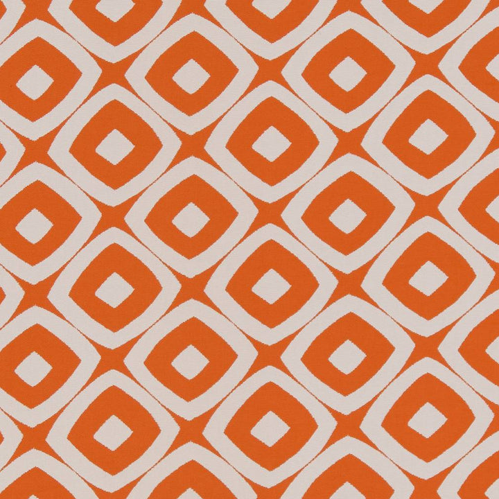 D1457 Tangerine Mayan by Charlotte Fabric Vibrant Wovens 100% Woven Polypropylene Europe Exceeds 100,000 Wyzenbeek Rubs (Heavy Duty) Horizontal 4.5" x Vertical 4" 54 Inches - Fabric Carolina -