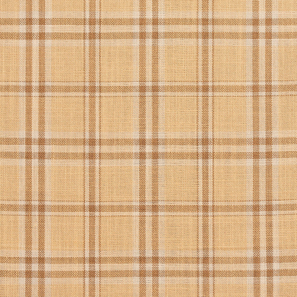 D149 Wheat Tartan by Charlotte Fabric Clubhouse Collection 100% Woven Polyester Asia Exceeds 120,000 Wyzenbeek Rubs (Heavy Duty) Horizontal: 3.75" x Vertical: 3.75" 54 Inches - Fabric Carolina -