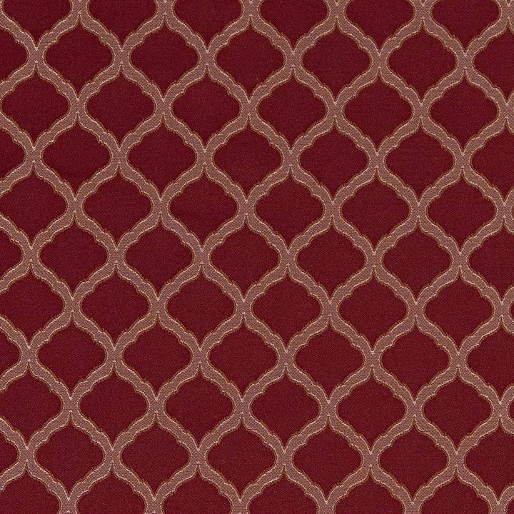 D1531 Merlot Ogee by Charlotte Designer Fabric Elegant Damasks 100% Woven Polyester Turkey Exceeds 50,000 Wyzenbeek Rubs (Heavy Duty) Horizontal 2" x Vertical 2" 54 Inches - Swanky Fabrics -