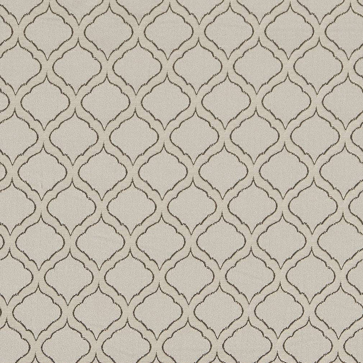 D1537 Platinum Ogee by Charlotte Designer Fabric Elegant Damasks 100% Woven Polyester Turkey Exceeds 50,000 Wyzenbeek Rubs (Heavy Duty) Horizontal 2" x Vertical 2" 54 Inches - Swanky Fabrics -