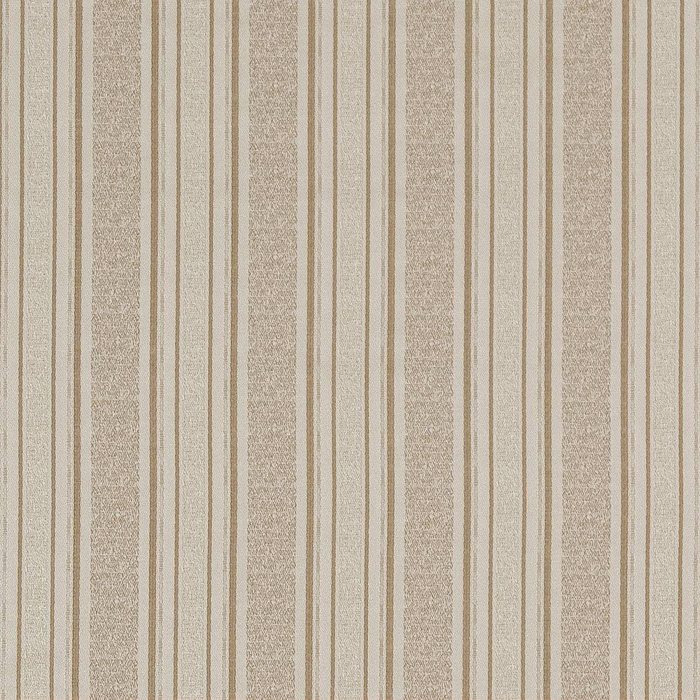 D1540 Champagne Stripe by Charlotte Designer Fabric Elegant Damasks 100% Woven Polyester Turkey Exceeds 50,000 Wyzenbeek Rubs (Heavy Duty) Horizontal 2.25" 54 Inches - Swanky Fabrics -