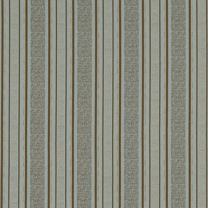 D1541 Seaglass Stripe by Charlotte Designer Fabric Elegant Damasks 100% Woven Polyester Turkey Exceeds 50,000 Wyzenbeek Rubs (Heavy Duty) Horizontal 2.25" 54 Inches - Swanky Fabrics -