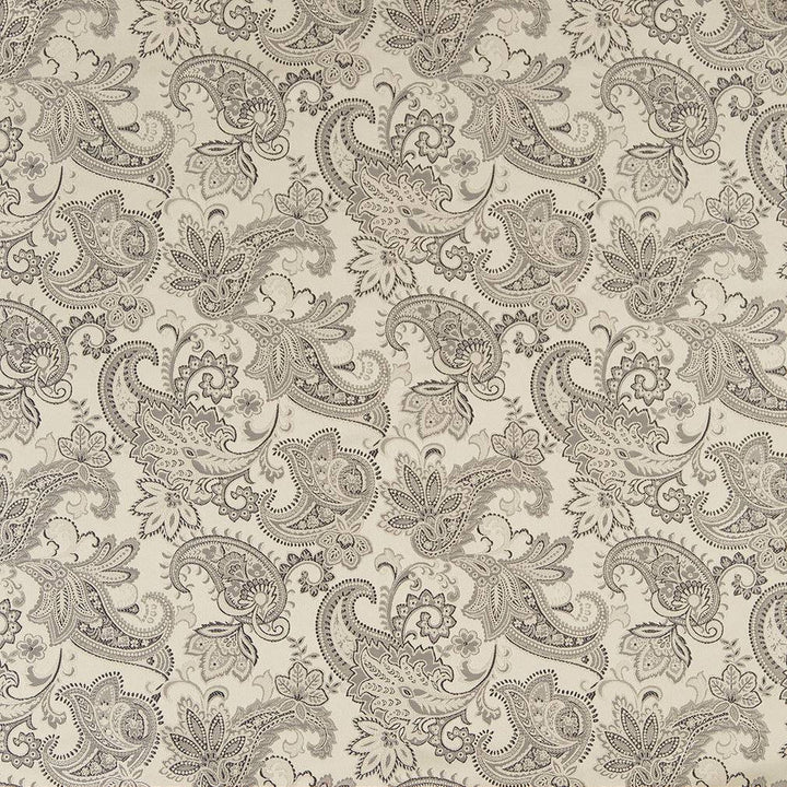 D1561 Platinum Paisley by Charlotte Designer Fabric Elegant Damasks 100% Woven Polyester Turkey Exceeds 50,000 Wyzenbeek Rubs (Heavy Duty) </p><p>Repeat: Horizontal: 14" x Vertical: 15" 54 Inches - Swanky Fabrics -