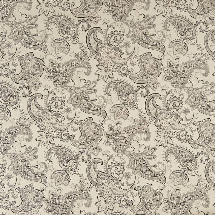 D1561 Platinum Paisley by Charlotte Fabric Elegant Damasks 100% Woven Polyester Turkey Exceeds 50,000 Wyzenbeek Rubs (Heavy Duty) Horizontal 14" x Vertical 15" 54 Inches - Fabric Carolina -