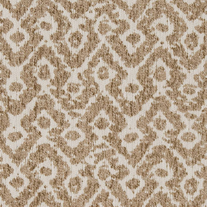 D1631 Ecru by Charlotte Designer Fabric Eco Patterns 100% Woven Polypropylene Made In USA Exceeds 60,000 Wyzenbeek Rubs (Heavy Duty) Horizontal 5.5" x Vertical 7" 54 Inches - Swanky Fabrics -