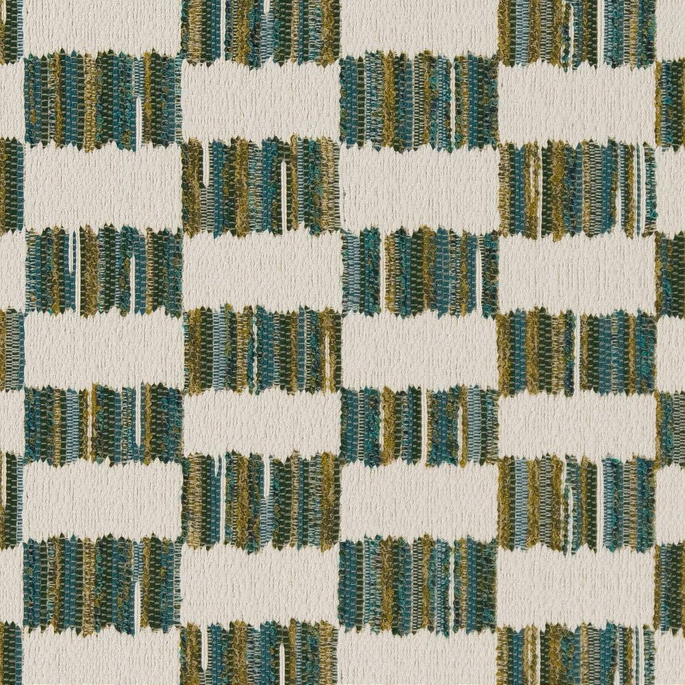 D1639 Lagoon by Charlotte Fabric Eco Patterns 100% Woven Polypropylene Made In USA Exceeds 60,000 Wyzenbeek Rubs (Heavy Duty) Horizontal 4.5" x Vertical 2.5" 54 Inches - Fabric Carolina -