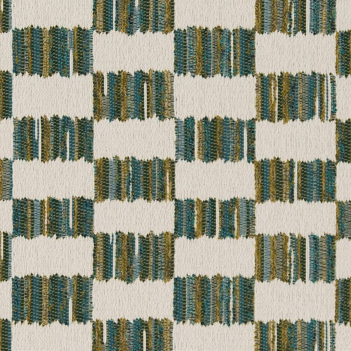 D1639 Lagoon by Charlotte Fabric Eco Patterns 100% Woven Polypropylene Made In USA Exceeds 60,000 Wyzenbeek Rubs (Heavy Duty) Horizontal 4.5" x Vertical 2.5" 54 Inches - Fabric Carolina -