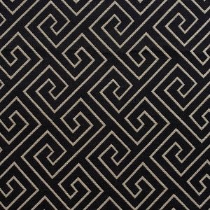 D171 Ebony Greek Key by Charlotte Fabric