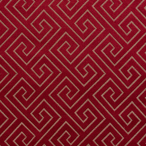 D172 Merlot Greek Key by Charlotte Fabric