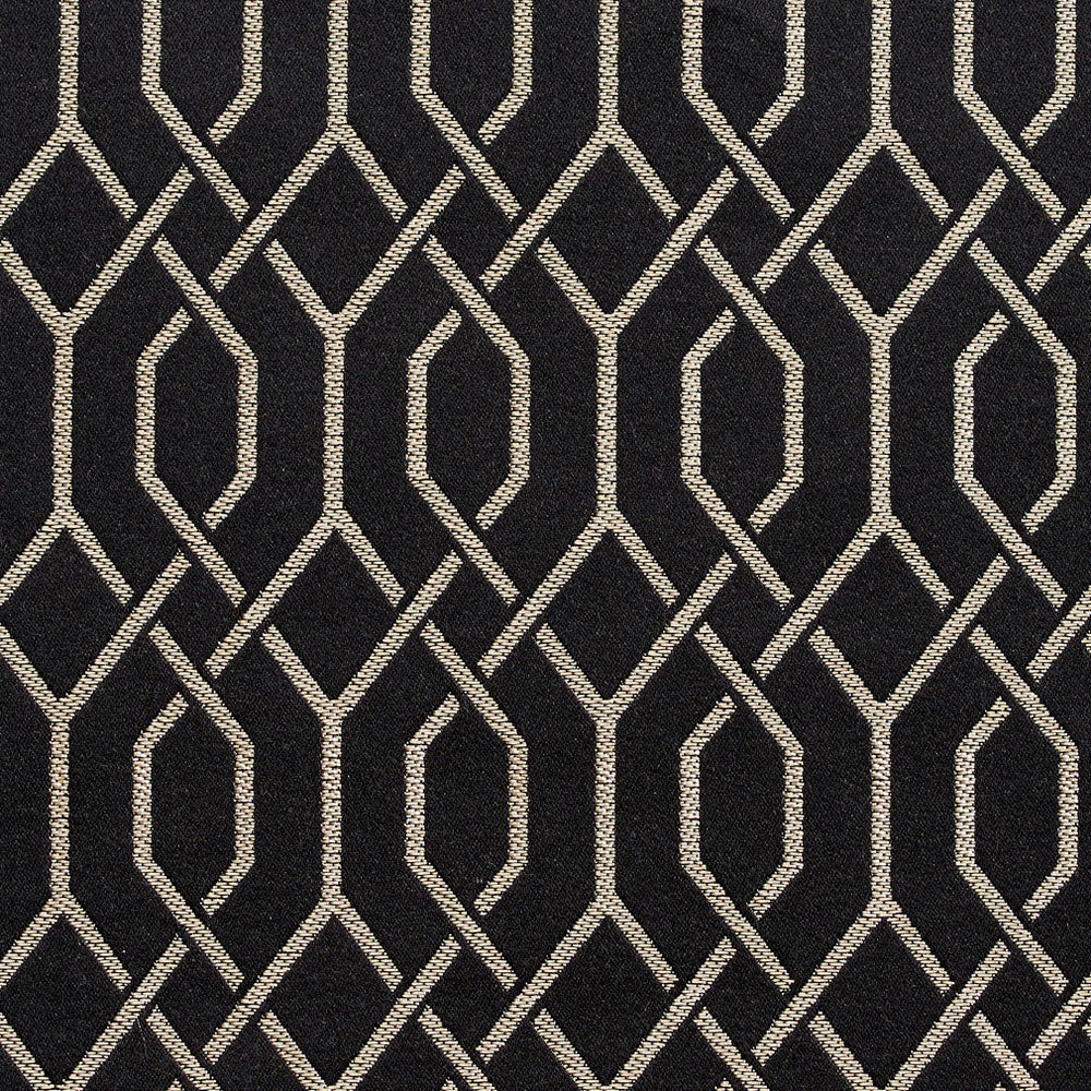 D181 Ebony Lattice by Charlotte Fabric Sateens 100% Woven Polyester Asia Exceeds 100,000 Wyzenbeek Rubs (Heavy Duty) </p><p>Repeat: Horizontal: 2" x Vertical: 2.75" 54 Inches - Fabric Carolina -
