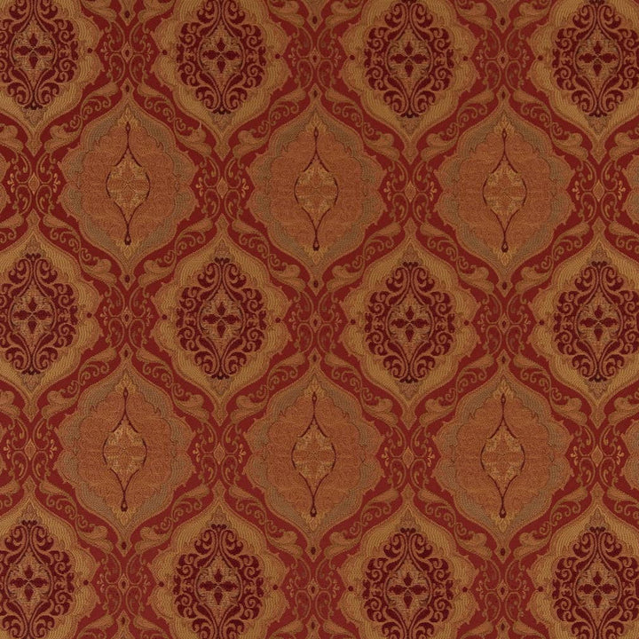 D1832 Sienna Antoinette by Charlotte Designer Fabric Vintage Elegance 100% Woven Polyester Asia Exceeds 120,000 Wyzenbeek Rubs (Heavy Duty) </p><p>Repeat: Horizontal: 7" x Vertical: 10" 54 Inches - Swanky Fabrics -